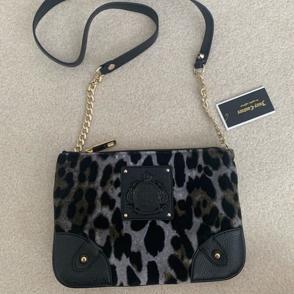 Juicy Couture Handbags - Juicy Couture Louisa Animal Print Velour Crossbody